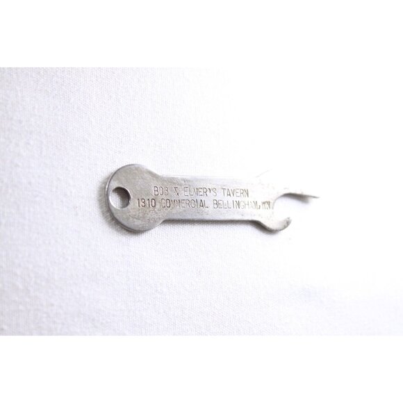 Vintage Bob & Elmer´s Tavern Bellingham WN beer bottle opener, church key - Picture 7 of 9